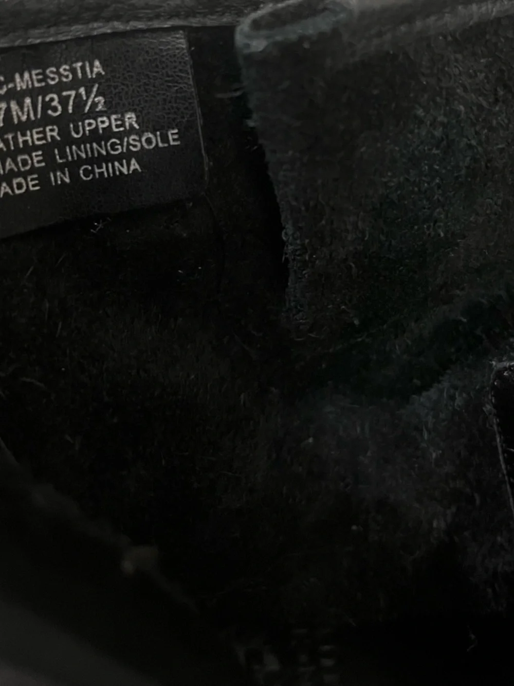 Vince Cumuto Black Leather Buckle Chain-Trim Combat Boots - Picture 6 of 8